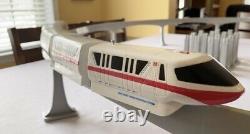 Walt Disney World Monorail Red Stripe Train Playset Plus 3 Ensembles Supplémentaires De Pistes