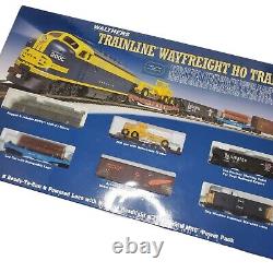 Walthers Wayfreight Trainline Ho Train Set Santa Fe Engine + 5 Voitures Nouvelles Scellées